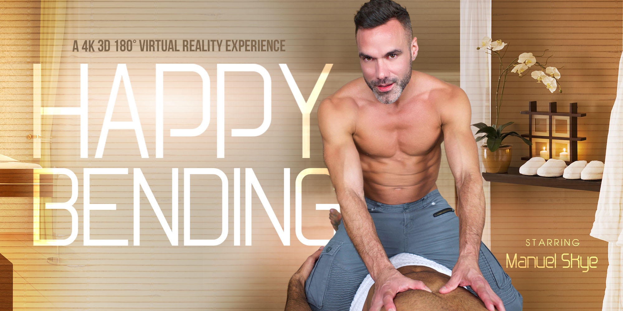 Happy Cock Bending in VR gay VR porn with Manuel Skye from VRB Gay